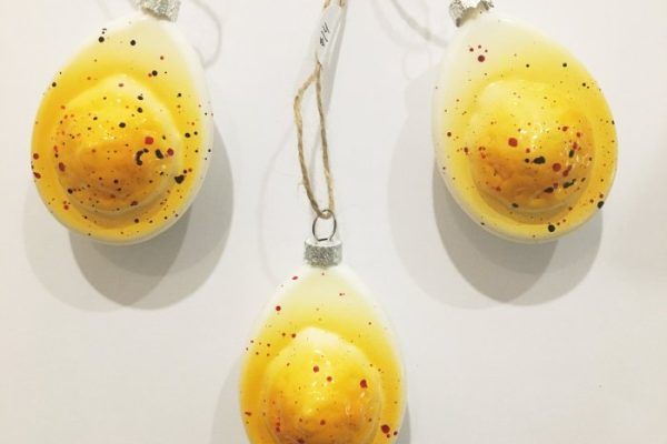 Deviled egg christmas ornament