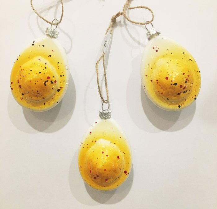 Deviled egg christmas ornament