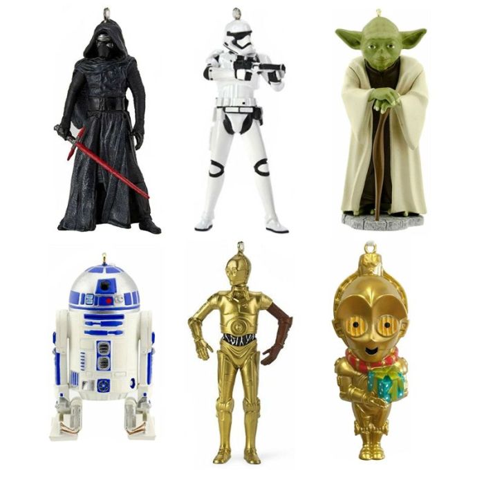 Star wars christmas ornament set