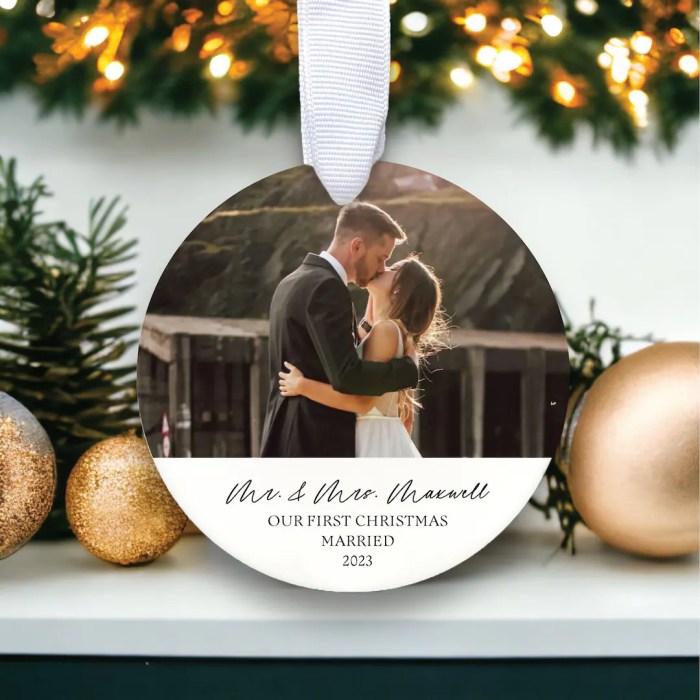 Wedding christmas ornament 2023