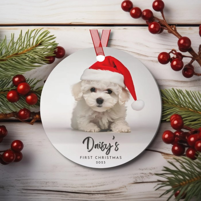 Bichon ornament frise tree christmas