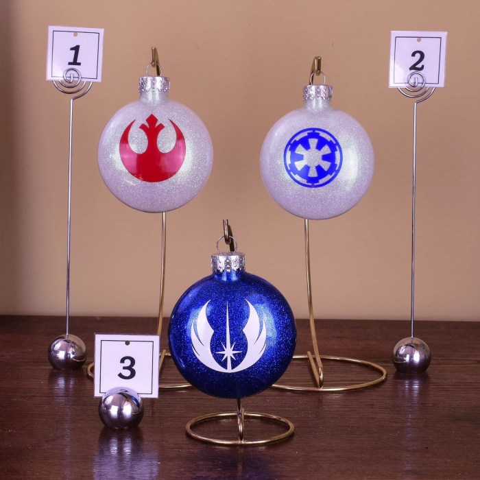 Star wars christmas ornament set