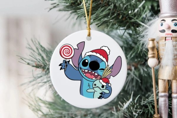 Lilo stitch christmas ornament